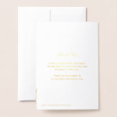 Klassiek Roos Floral Real Gold Foil Weddenprogramm Folie Kaarten (Met envelop)