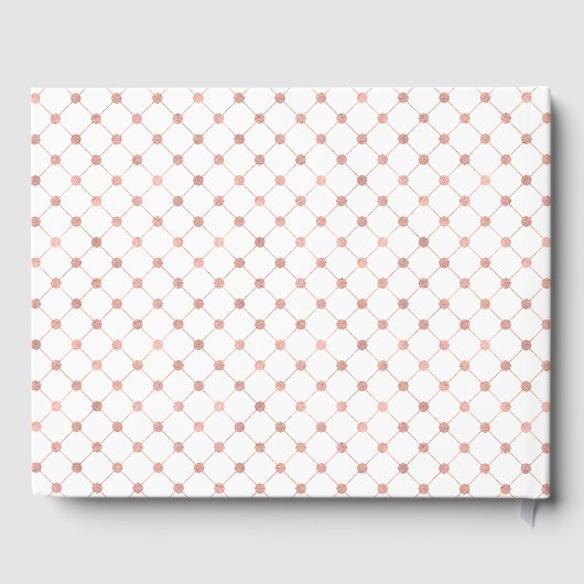 Klassiek Roos Gold Crest Weddenboek Gastenboek (Achterkant)