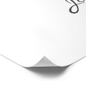 Klassiek Roos Gold Crest Wedding Welkomstwoord Pos Poster (Hoek)