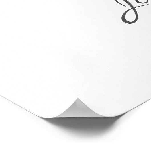 Klassiek Roos Gold Crest Wedding Welkomstwoord Pos Poster (Hoek)