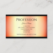 Klassiek Roos Gold-effect met Logo Simple Black Visitekaartje (Achterkant)