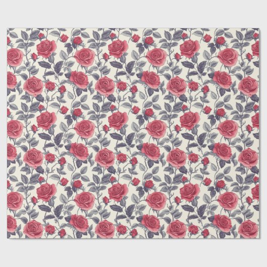 Klassiek Roos  inpakpapier (Vlak)