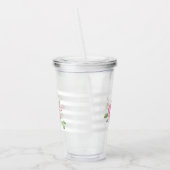  Klassiek Roos Klassieke stripe afbeelding Acryl Drinkbeker (Links)