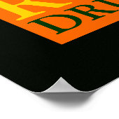 klassiek rotsdrummer poster (Hoek)