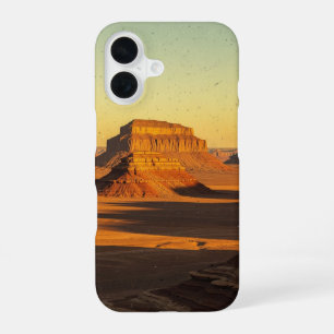 Klassiek Rotsenplateau in de Woestijn iPhone 16 Hoesje