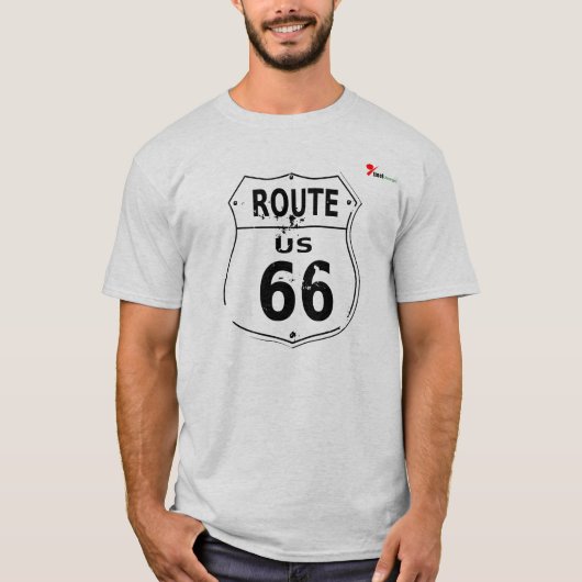 Klassiek Route 66 Avonturen T-Shirt (Voorkant)