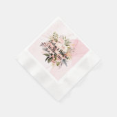 Klassiek Roze Bloemenkunst Bruiloft met Alcohol In Servet (Hoek)