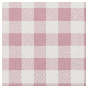 Klassiek roze en wit geruit gingham stof