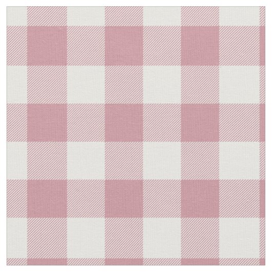 Klassiek roze en wit geruit gingham stof (Close Up)