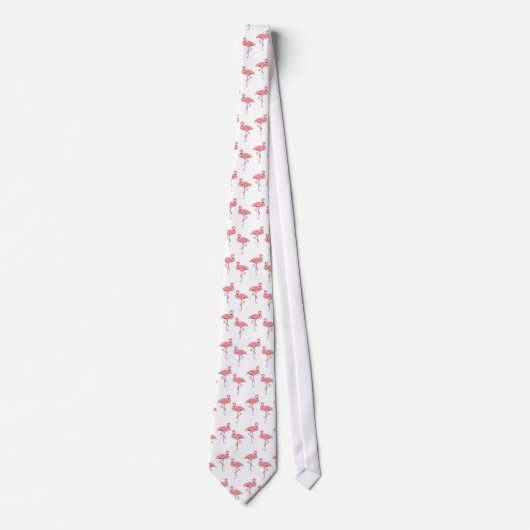 Klassiek roze Flamingo patroon Stropdas (Voorkant)