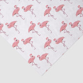 Klassiek roze Flamingo patroon Tissuepapier (Detail)