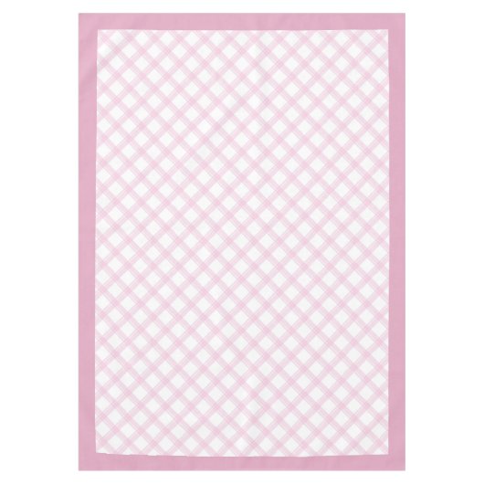 Klassiek roze geplakt tafelkleed voor rustieke cha (Voorkant)