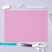 Klassiek roze geruit tissuepapier (Craft)