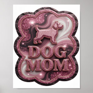Klassiek Roze HOND MOEDER Poster