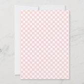 Klassiek roze lint kaart (Achterkant)