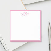 Klassiek Roze Monogram Post-it® Notes