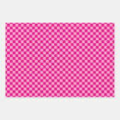 Klassiek Roze Plaid Inpakpapier Vel (Voorkant 3)
