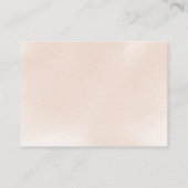 Klassiek Roze Roos Bloemachtig Huwelijksrecept Ver Informatiekaartje (Achterkant)