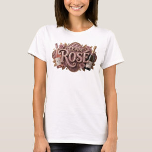 Klassiek roze TEAM ROS Quote T-shirt