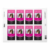Klassiek roze wijnlabel met kussen etiket (Full Sheet)