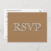 Klassiek RSVP-Briefkaart Briefkaart (Voorkant / Achterkant)