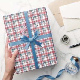 Klassiek ruitpatroon cadeaupapier