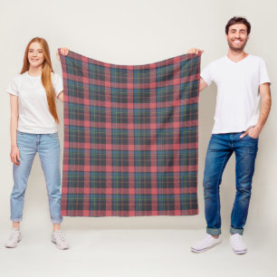 Klassiek ruitpatroon fleece deken