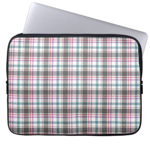 Klassiek ruitpatroon laptop sleeve