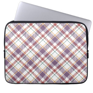 Klassiek ruitpatroon laptop sleeve