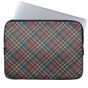 Klassiek ruitpatroon laptop sleeve