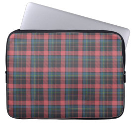 Klassiek ruitpatroon laptop sleeve