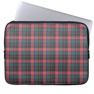 Klassiek ruitpatroon laptop sleeve