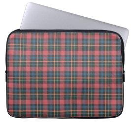 Klassiek ruitpatroon laptop sleeve