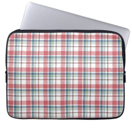 Klassiek ruitpatroon laptop sleeve