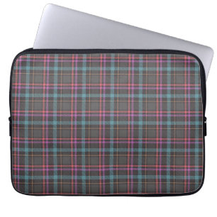 Klassiek ruitpatroon laptop sleeve