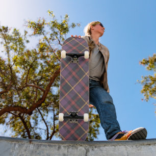 Klassiek ruitpatroon persoonlijk skateboard