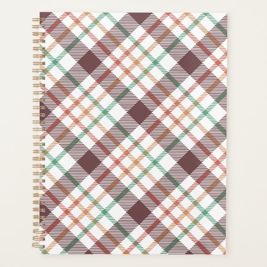 Klassiek ruitpatroon planner (Voorkant)