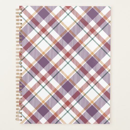 Klassiek ruitpatroon planner (Voorkant)
