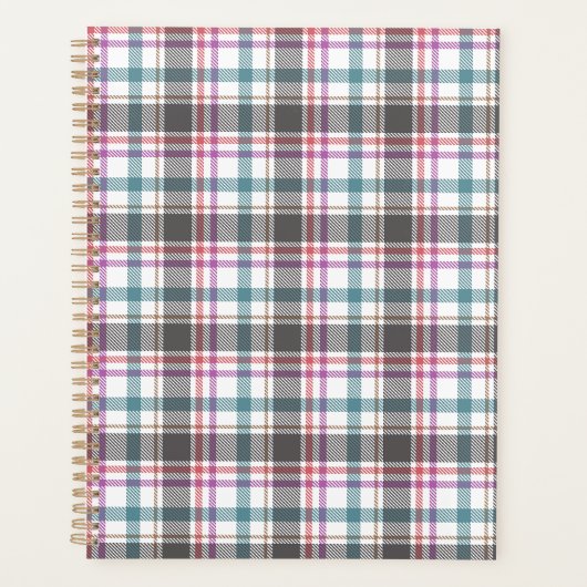 Klassiek ruitpatroon planner (Voorkant)