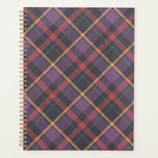 Klassiek ruitpatroon planner (Voorkant)
