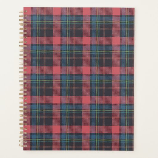 Klassiek ruitpatroon planner (Voorkant)