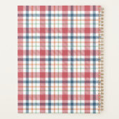 Klassiek ruitpatroon planner (Achterkant)