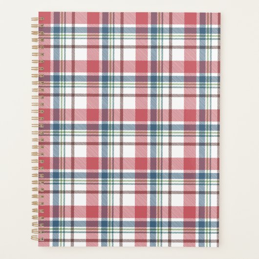 Klassiek ruitpatroon planner (Voorkant)