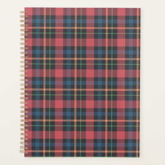 Klassiek ruitpatroon planner (Voorkant)