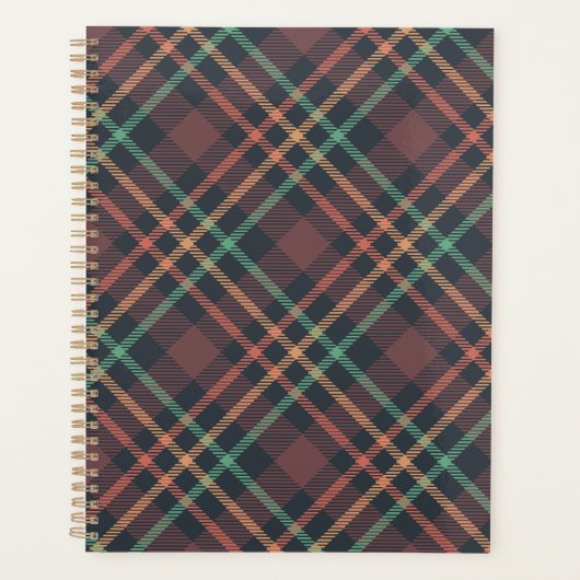 Klassiek ruitpatroon planner (Voorkant)