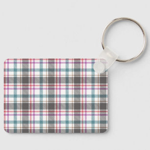 Klassiek ruitpatroon sleutelhanger