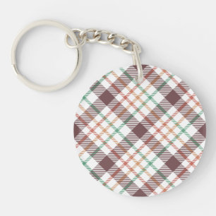 Klassiek ruitpatroon sleutelhanger