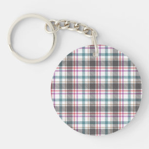 Klassiek ruitpatroon sleutelhanger