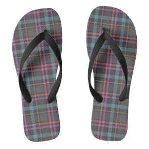 Klassiek ruitpatroon teenslippers