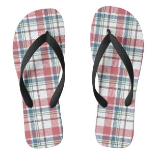 Klassiek ruitpatroon teenslippers